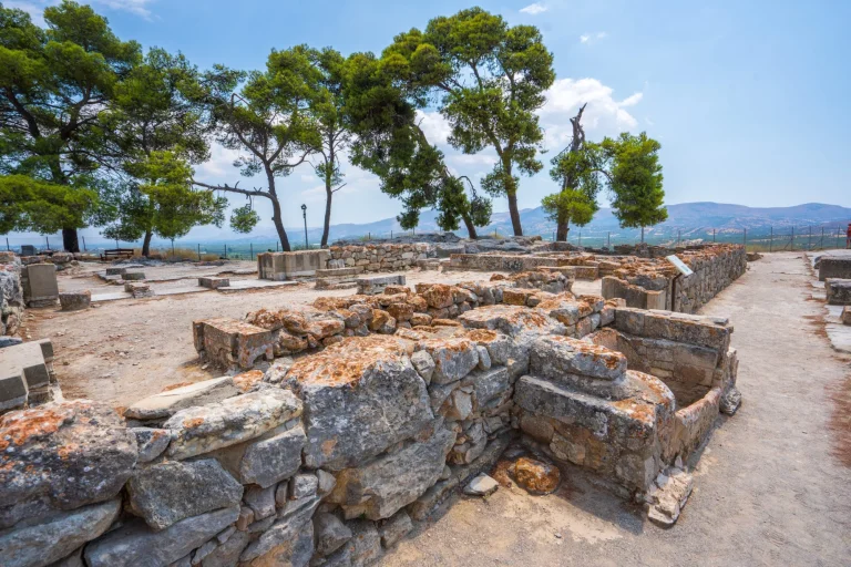 Ruinas del palacio minoico de Phaestos, Creta, Grecia